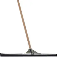 Betra Vloertrekker/douchetrekker voor water metaal/rubber 75 cm met houten steel 130 cm - Vloerwissers