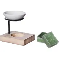 Ideas 4 Seasons Ideas4seasons Amberblokjes/geurblokjes cadeauset - dennen geur - inclusief geurbrander - Geurbranders