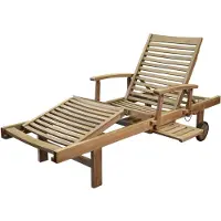 AVH-Collectie Comfort lounger ligbed verstelbaar teak
