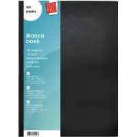 Soho Dummyboek Blanco – Collegeblok – Harde kaft – 196 pagina’s – Draadgebonden – A4 formaat – Blanco