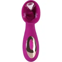 Auxfun Zuigende Vibrator Met likfunctie met meerdere standen