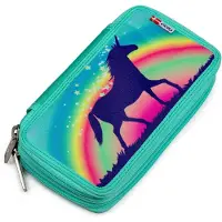 Jeva Etui m. Inhoud - Twozip - Rainbow Unicorn Candy - - OneSize - Etuis