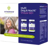 Vitakruid Multi dag & nacht vrouw 50+ 2 x 30 tabletten