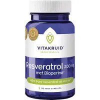 Vitakruid Resveratrol 200mg met bioperine (60 capsules)