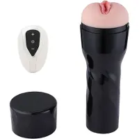 Hismith Premium Pocket Pussy Masturbator voor de KlicLok Seksmachine Zwart