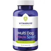 Vitakruid Multi Dag Vrouw Sport 100% Vegan 90