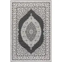 Elle Decoration Dubbelzijdig Buitenkleed Meekly - Zwart 120 x 170 cm