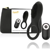 Coquette TOYS | Cock Ring Remote Control Rechargeable Black/ Gold | Sex Toy for Couple | Cockring | Sex Toy for Man