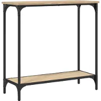 vidaXL Consoletafel Sonoma Eiken 75x30,5x75 cm Bewerkt Hout