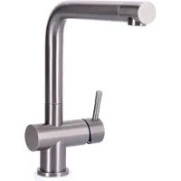 Stahl Keukenkraan Gun Metal massief RVS