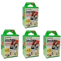 Fujifilm 10/20/40/60/80/100 vellen Instax mini 11/9 films witte rand, 3 inch brede film voor instant camera - 10 vellen [80 vellen]