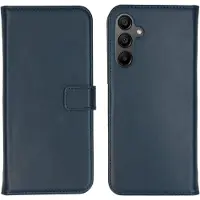 Selencia Echt Leren Bookcase voor de Samsung Galaxy A15 (5G/4G) - Donkerblauw