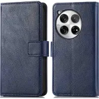 IMoshion Luxe Bookcase voor de OnePlus 12 - Donkerblauw