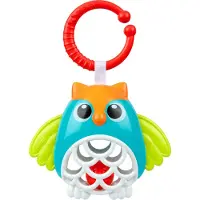 Chicco Uil Rammelaar - Buggyspeeltje met bijtring | Sensorisch babyspeelgoed (3-24 M)