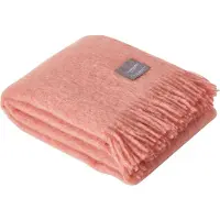 Stackelbergs Mohair Deken Gerolde Franje 130x170 Cm - Plaids & dekens Wol Antique Rose - 4174