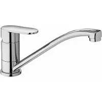 Paffoni Candy Keukenmengkraan 3/8 inch flexibele slang 1 kraangat Chroom glans