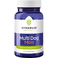 Vitakruid Multi Dag Man 100% Vegan 30 Tabletten
