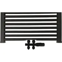 Best-design Radiator aansluitset Mat-Zwart Recht