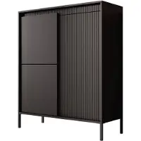 Meubella Dressoir Saran mat zwart 104 cm