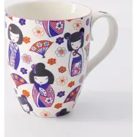 Tokyo Design Studio - Kawaii Maiko - Mok Met Giftbox - 8.5x10.2cm - 380ml - witte mok roze geisha