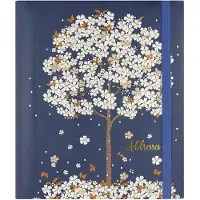 Peter Pauper Press Addressbook Large - Falling Blossoms - met elastieksluiting - 16x21 cm