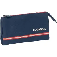 Big Buy Cooking Pennenetui met 3 vakken Safta Blauw 22 x 3 x 12 cm