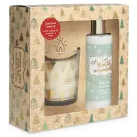 Source Balance Bad Giftset Winter Moments Met 200ml Bad-en Douchegel En Een Geurkaars. Source