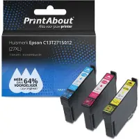 PrintAbout Huismerk Epson 27XL (T2715) Inktcartridge 3-kleuren Multipack