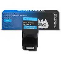 PrintAbout Huismerk Lexmark 80C2SC0 (802SC) Toner Cyaan