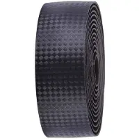 Bbb Cycling RaceRibbon Carbon Stuurlint Racefiets - Extra Grip - Stuurtape Zelfklevend - Lengte: 200cm - Dikte: 2.5mm - Incl. Stuurdoppen - Zwart - BHT-04