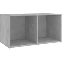 vidaXL Tv-meubel 72x35x36,5 cm bewerkt hout betongrijs
