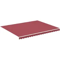 vidaXL Vervangingsdoek voor luifel 450x350 cm polyester bordeauxrood