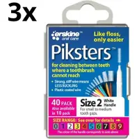 Piksters 2 Wit 0.55mm - 3 x 40 stuks - Voordeelverpakking