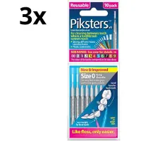 Piksters 0 Grijs 0.35mm - 3 x 10 stuks - Voordeelverpakking
