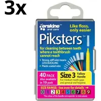 Piksters 3 Geel 0.60mm - 3 x 40 stuks - Voordeelverpakking