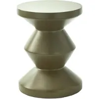 Pols Potten Bijzettafel Zig Zag Olive Green
