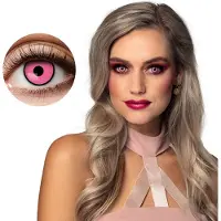Boland contactlenzen femme fatale siliconen roze 2 stuks