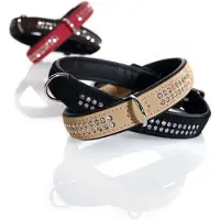 Hunter 40 Kunstleren halsband Softie Delux Rood/Zwart