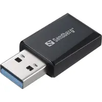 Sandberg Mini-wifi-dongle 1300 Mbit/s (USB 3.0, USB-A), Netwerkadapter, Zwart
