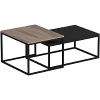 Skye Decor Salontafel Leka | spaanplaat zwart 72x37x45 cm salontafels | NADUVI