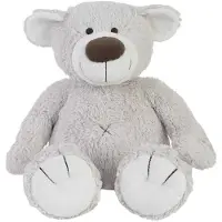 Happy horse Beer Baggio Knuffel 40cm - Grijs - Baby knuffel