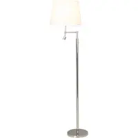 By Rydens Staande lamp Orlando wit met RVS