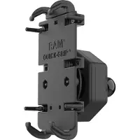 RAM Mount Quick-Grip XL Telefoonhouder met Vibe-Safe Adapter & Kogelmontage - Montage opties
