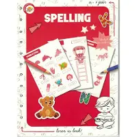 Toy Leren Spelenderwijs spelling met plaatjes met letters kijken leuk spelling boek met stickers en achterin het boek de oplossingen