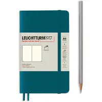 Leuchtturm Pacific Green, Pocket (A6), 187 p., plain