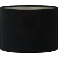 Light & Living Lampenkap Velours Zwart D 20 H 15 Cm