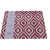 Boltze Set van 2 placemats mdf donker roze
