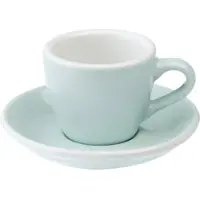 Loveramics Espresso kopje met een schoteltje Egg River Blue, 80 ml