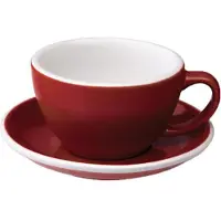 Loveramics Café Latte kopje met schoteltje Egg Red, 300 ml