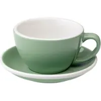 Loveramics Café Latte kopje met schoteltje Egg Mint, 300 ml